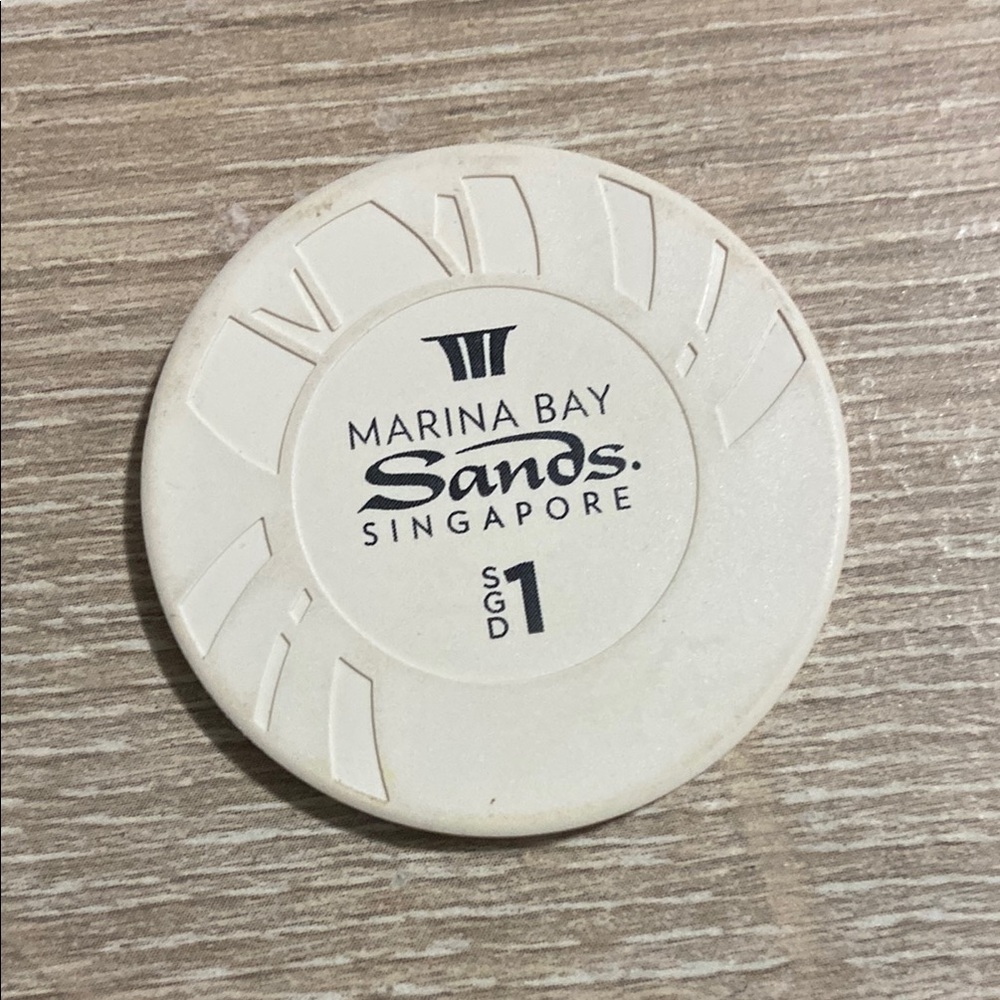 Casino Chip Marina Bay Sands MBS Singapore $1